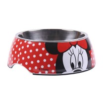 Futternapf für Hunde Minnie Mouse Melamine 410 ml Bunt Polyester Metall