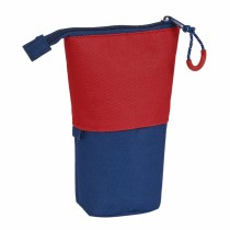 Pencil Holder Case Safta University Red Navy Blue (8 x 19 x 6 cm)