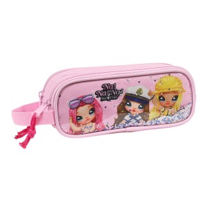 Zweifaches Mehrzweck-Etui Na!Na!Na! Surprise Sparkles Rosa (21 x 8 x 6 cm)