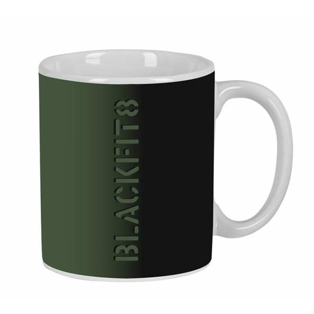 Tasse mug BlackFit8 Gradient Noir Vert militaire 350 ml Grand