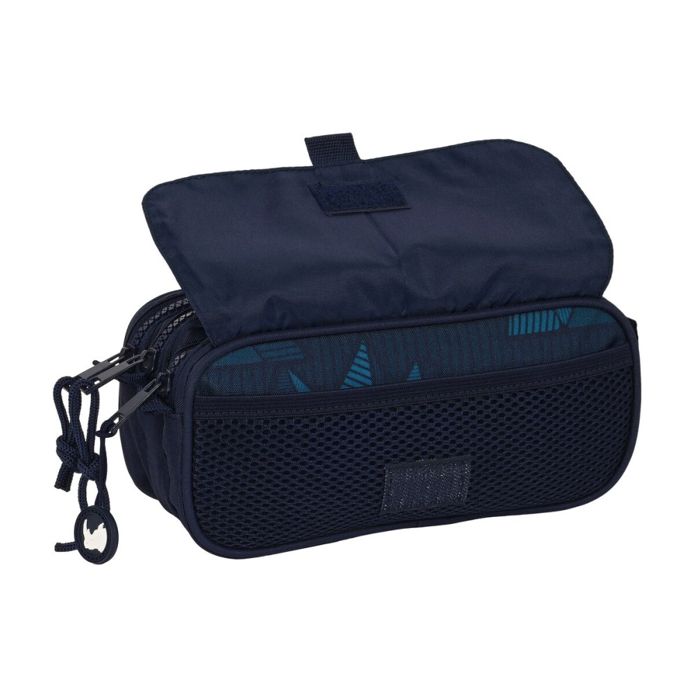 Trousse Fourre-Tout Triple Eckō Unltd. Peaks Blue marine (21,5 x 10 x 8 cm)