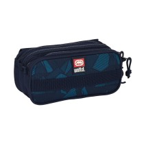 Trousse Fourre-Tout Triple Eckō Unltd. Peaks Blue marine (21,5 x 10 x 8 cm)