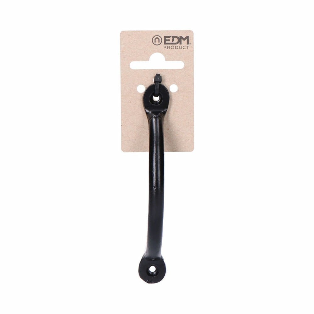 Poignée de porte EDM 85608 Noir Acier 125 mm