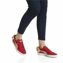 Casual Damenturnschuh Puma Sportswear Suede Bow Varsity Rot