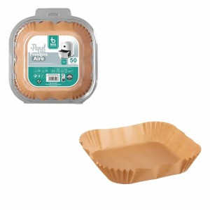 Papier pour friteuse à air Best Products Green 730226 16 x 16 x 4,5 cm Carré 50 Unités