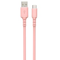 USB A zu USB-C-Kabel DCU Rosa 1 m