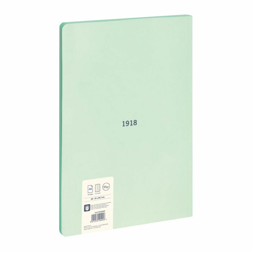 Notebook Milan 1918 Green A4 Graph paper