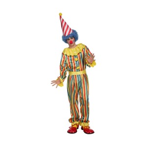 Costume for Adults My Other Me Male Clown Striped (3 Pieces)