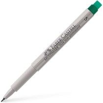 Felt-tip pens Faber-Castell Multimark 1524 Green (10 Units)