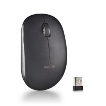 Schnurlose Mouse NGS SILENT MOUSE Schwarz 1000 dpi (1 Stück)