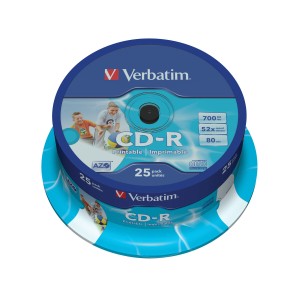 Printable CD-R Verbatim 43439 700 MB 52x 25 pcs 700 MB