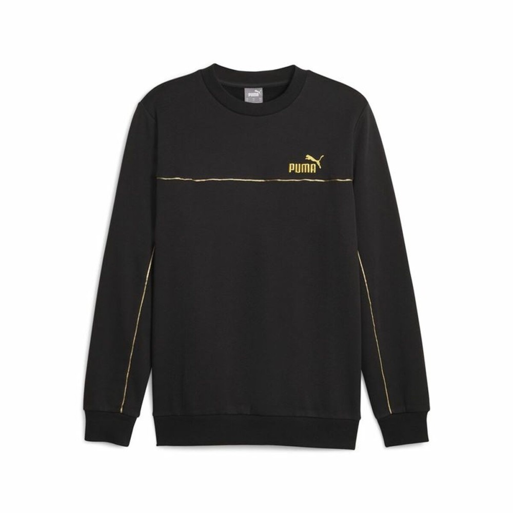 Sweat sans capuche homme Puma ESS+ Minimal Gold Cr Noir