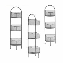 Shelves Silver Metal 21,2 x 97 x 28,5 cm (4 Units)