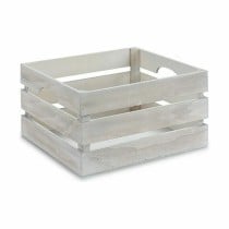 Decorative box White Wood 36 x 18 x 26 cm (12 Units)