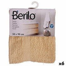 Badetuch Berilo 89657 Creme 80 % Baumwolle 20 % Polyester 50 x 90 cm (6 Stück)