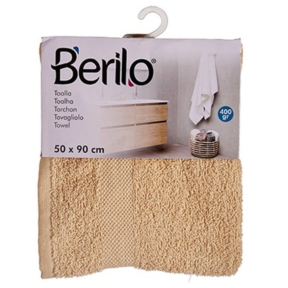 Badetuch Berilo 89657 Creme 80 % Baumwolle 20 % Polyester 50 x 90 cm (6 Stück)