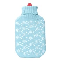 Bouillotte EDM 76771 Bleu Bleu/Blanc Flocons de neige Laine 2 L Plastique