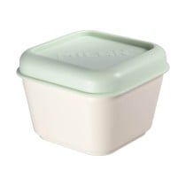 Panier-repas carré avec couvercle Milan Vert 330 ml 12 x 10 x 7 cm Plastique (1 Unité)