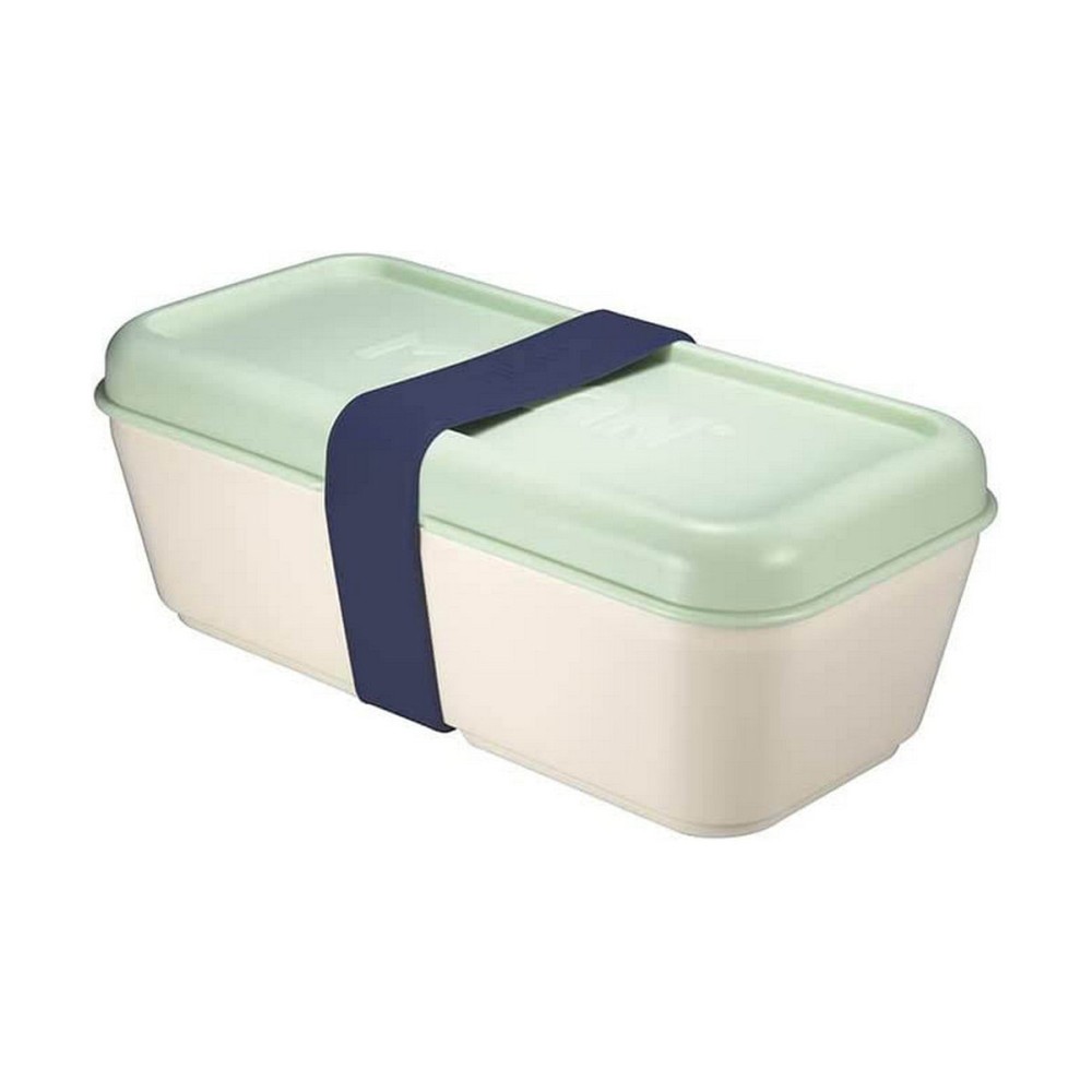 Rectangular Lunchbox with Lid Milan Green 750 ml Plastic