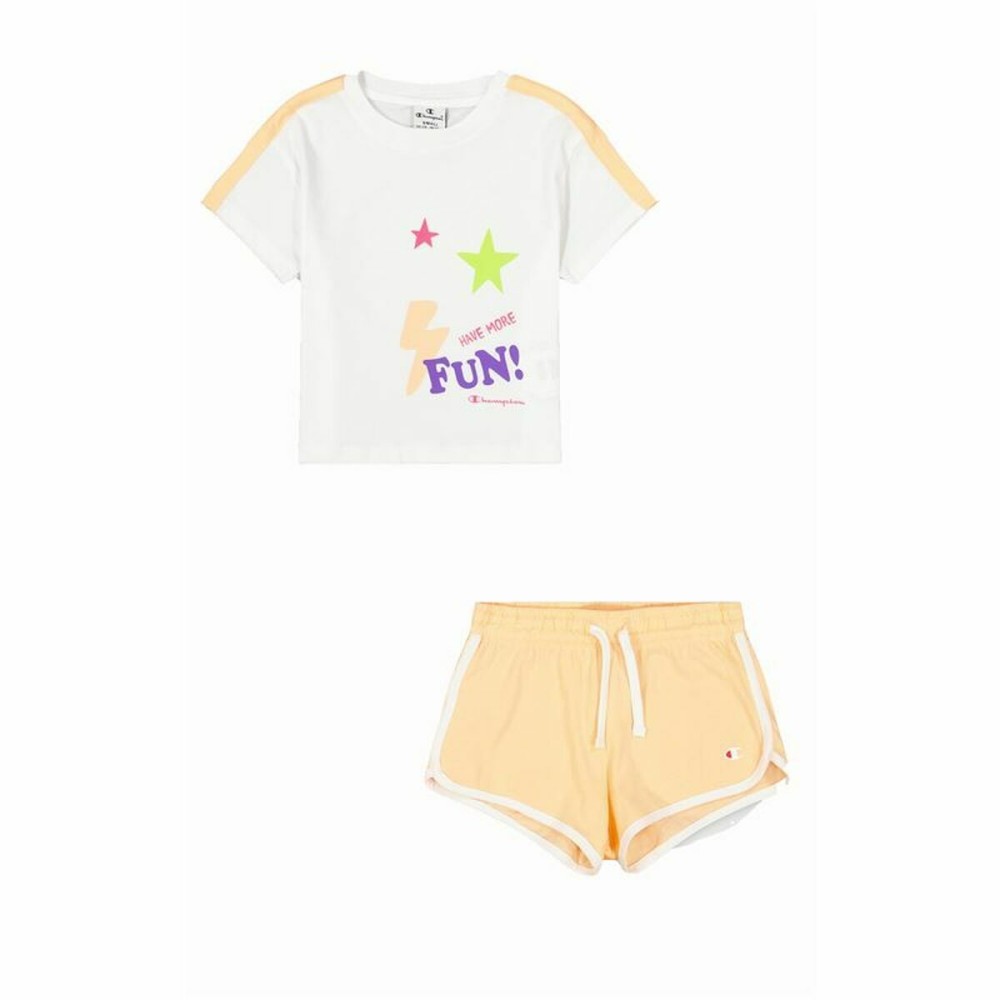 Ensemble de Sport pour Enfants Champion Blanc 2 Pièces