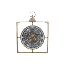 Horloge Murale Home ESPRIT Noir Doré Verre Fer 60 x 9 x 80 cm