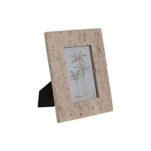 Fotorahmen Home ESPRIT Beige Harz Kristall Marmor Urban 18 x 2 x 22 cm