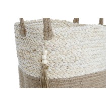 Set de basket Home ESPRIT Naturel Marron Clair Jute Moderne 40 x 40 x 41 cm