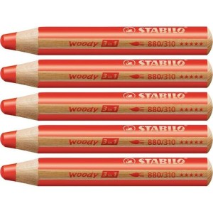 Colouring pencils Stabilo Woody 3-in-1 (5 Units)