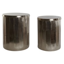 Set of 2 tables Home ESPRIT Golden Metal 42 x 42 x 52 cm