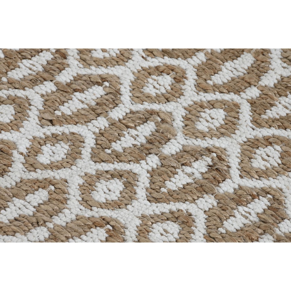 Tapis Home ESPRIT Blanc Marron Boho 75 x 175 cm