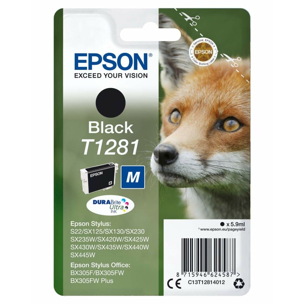 Cartouche d'encre originale Epson STYLUS S22/SX125/ SX 235W /420W/425W, OFFICE BX305F Noir (10 Unités)