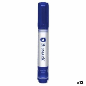 Marqueur permanent Bismark Bleu 1,5 mm (12 Unités)