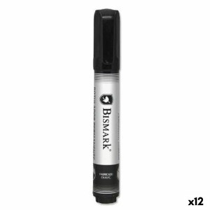 Permanent marker Bismark Black 1,5 mm (12 Units)