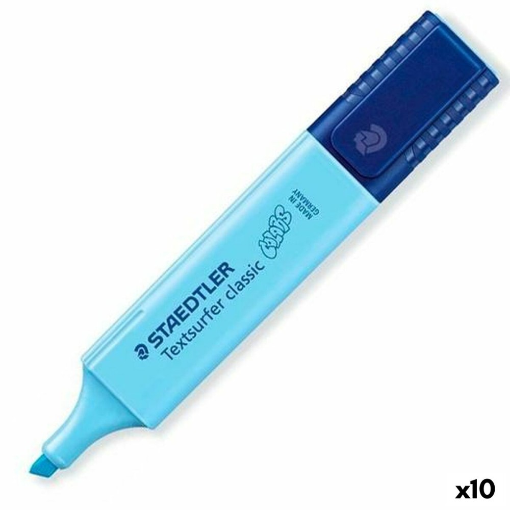 Fluorescent Marker Staedtler Textsurfer Classic Vintage Sky blue (10 Units)