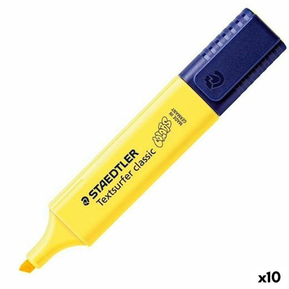 Marqueur fluorescent Staedtler Textsurfer Classic Pastel Jaune (10 Unités)