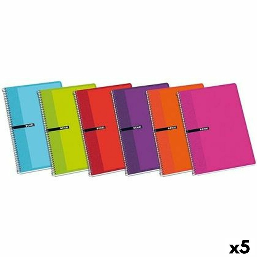 Notebook ENRI 80 Sheets 21,5 x 15,5 cm (5 Units)