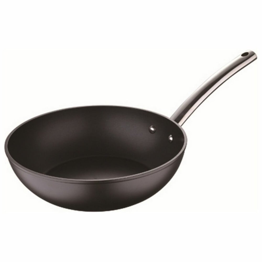 Wok Pan Masterpro Black Aluminium Toughened aluminium (Ø 28 cm)