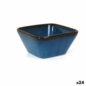 Schüssel für Vorspeisen La Mediterránea Pica-pica Blau karriert 10,5 x 5,3 cm (24 Stück)