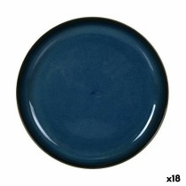 Tablett für Snacks La Mediterránea Chester Blau kreisförmig 19,6 x 2,2 cm (18 Stück)