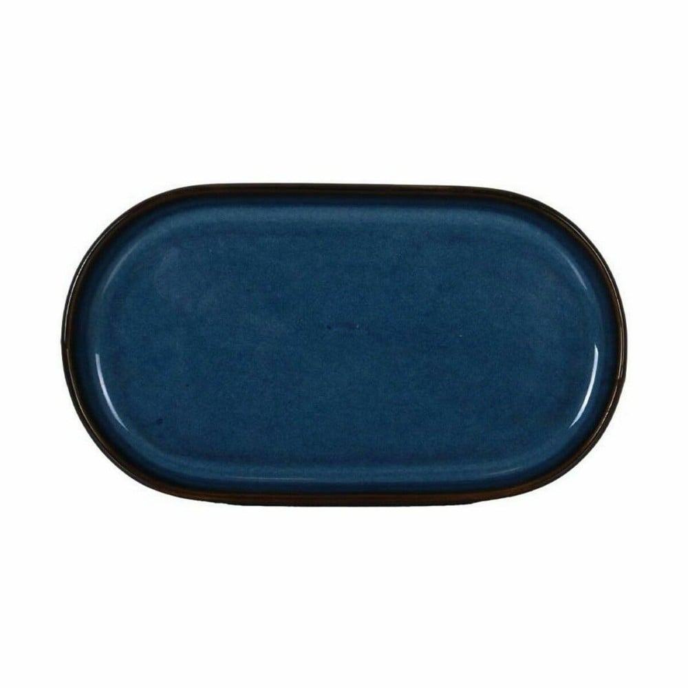 Plateau apéritif La Mediterránea Chester Bleu Oblongue 20 x 11 x 1,5 cm (18 Unités)