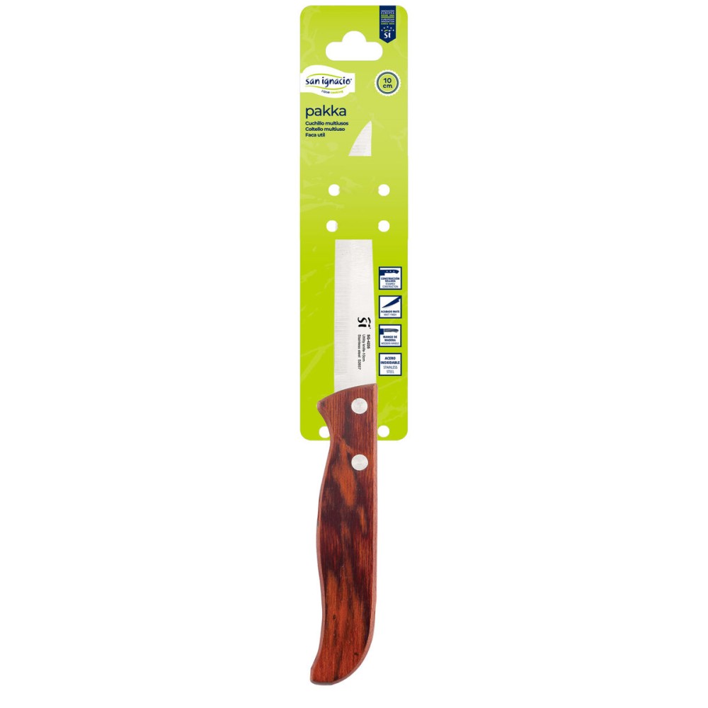 Küchenmesser San Ignacio pakka sg-4235 Edelstahl 10 cm