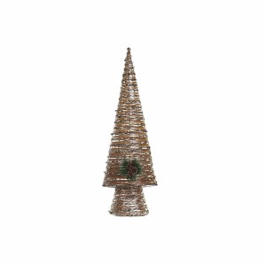 Christmas Tree DKD Home Decor Multicolour Copper Natural Plastic 32 x 18 x 100 cm (3 Units)