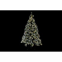 Sapin de Noël DKD Home Decor Blanc Rouge Vert PVC Ananas Enneigé 125 x 125 x 210 cm