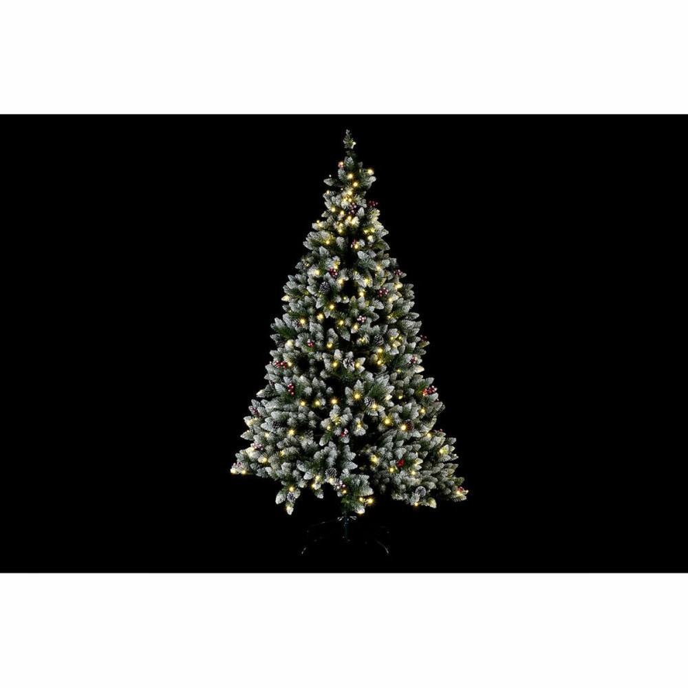 Christmas Tree DKD Home Decor White Red Green PVC Pineapples Snowfall 125 x 125 x 210 cm