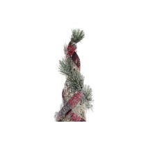 Decoration DKD Home Decor Cones Christmas LED Red Green Natural Snowfall 20 x 20 x 80 cm (3 Pieces)