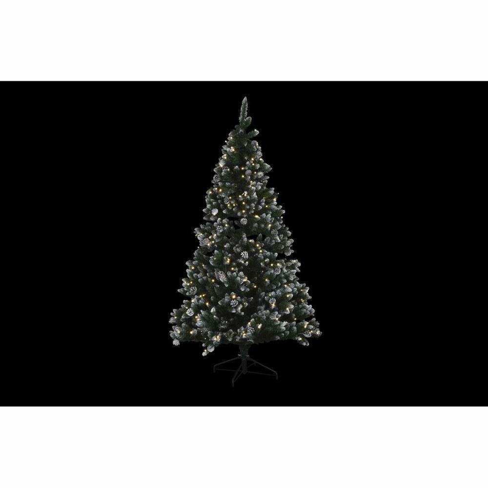 Christmas Tree DKD Home Decor LED Light Green Metal Polyethylene 130 x 130 x 218 cm