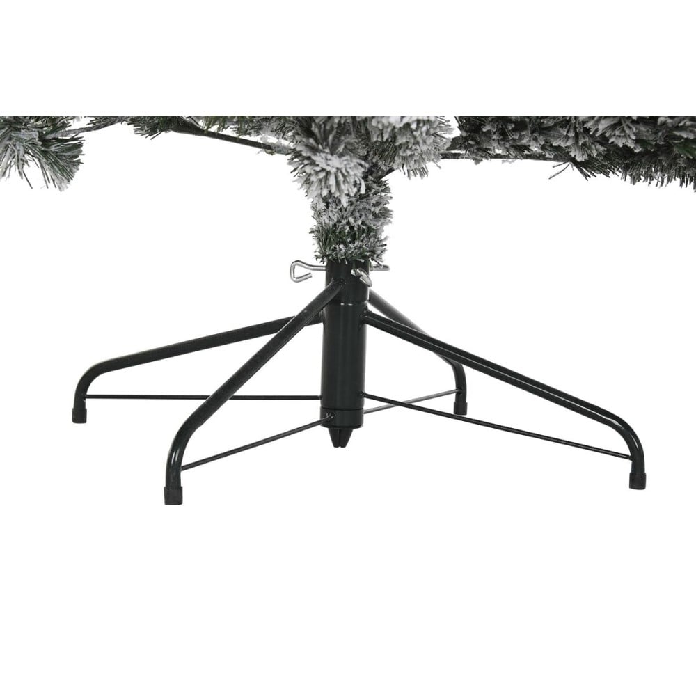 Weihnachtsbaum DKD Home Decor Weiß grün Metall Polyäthylen Verschneit 130 x 130 x 218 cm