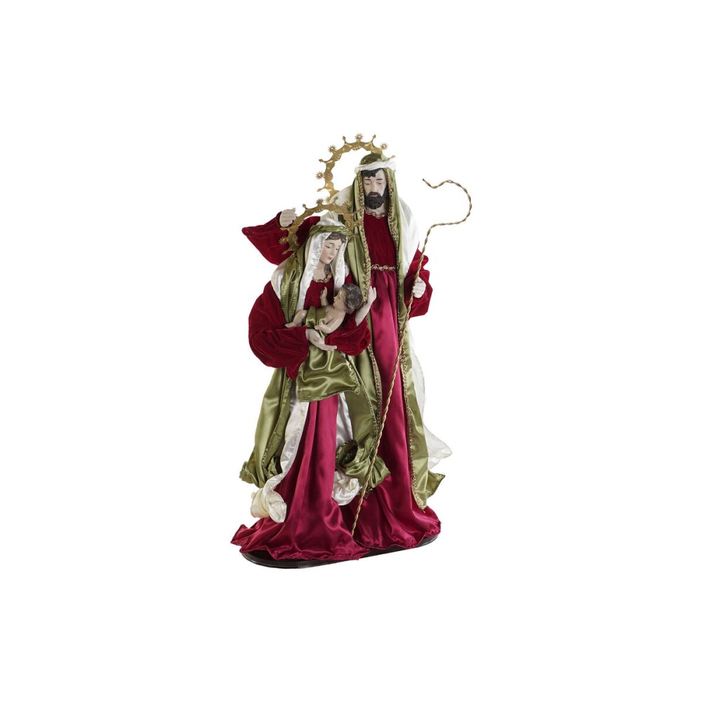 Christmas nativity set DKD Home Decor White Red Green 48 x 28 x 90 cm