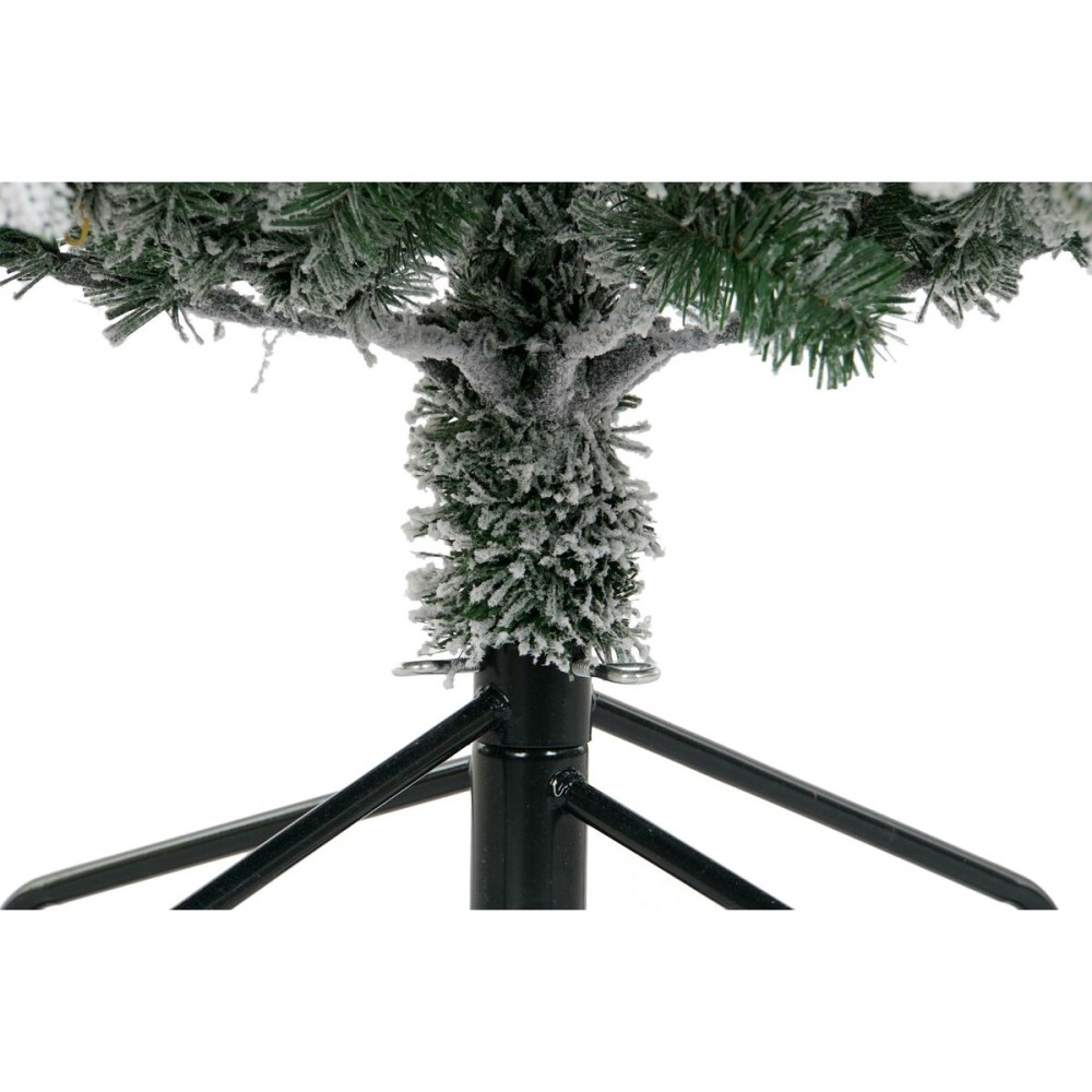 Sapin de Noël DKD Home Decor Blanc Vert Polyéthylène Enneigé 140 x 140 x 210 cm