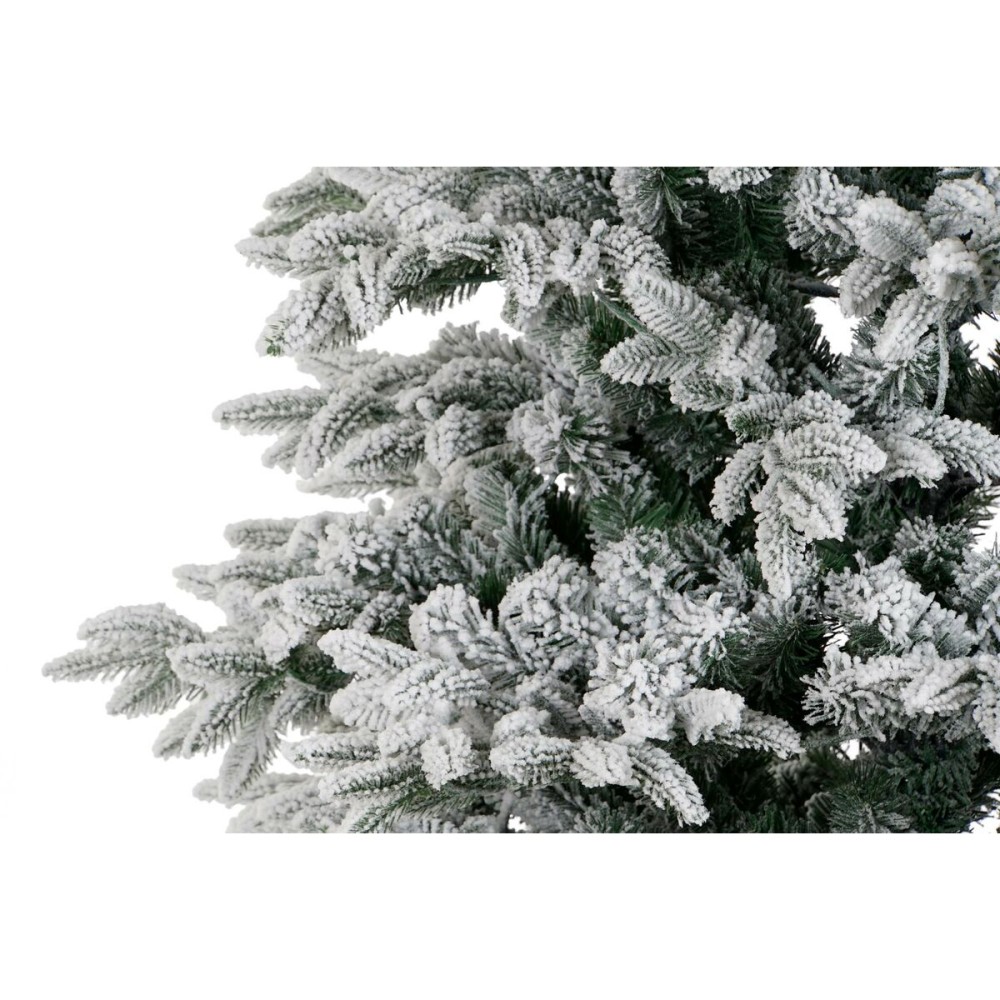 Christmas Tree DKD Home Decor White Green Polyethylene Snowfall 140 x 140 x 210 cm